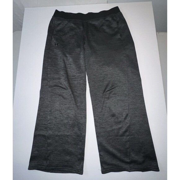 Under Armor Sweatpants Women Medium Gray Wide Leg Athleisure Loungewear Pants - Picture 2 of 11